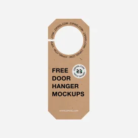 Free Kraft Door Hanger